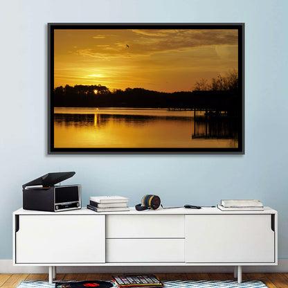 Lake Weiss Sunset Reflection Wall Art