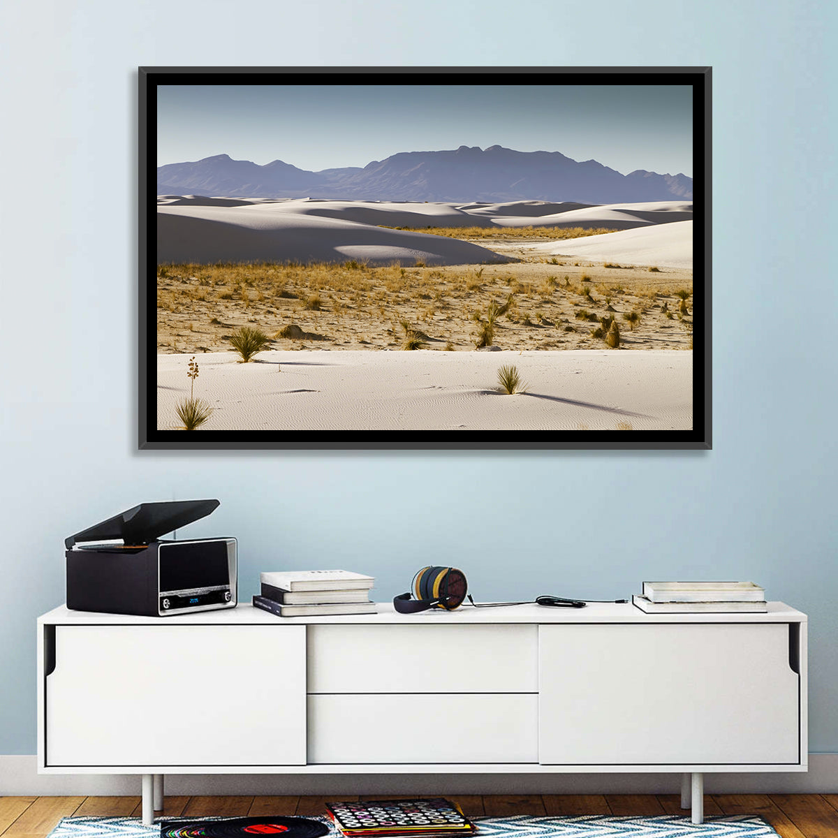 White Sands Dunes, New Mexico Wall Art in a room, landscape
