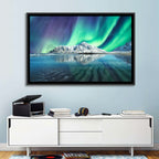 Aurora Over Skagsanden Beach Wall Art