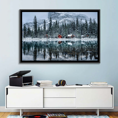 Lake O Hara Winter Reflection Wall Art