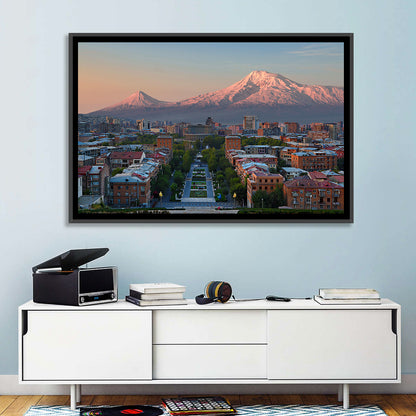 Sunset Over Mount Ararat from Yerevan Wall Art