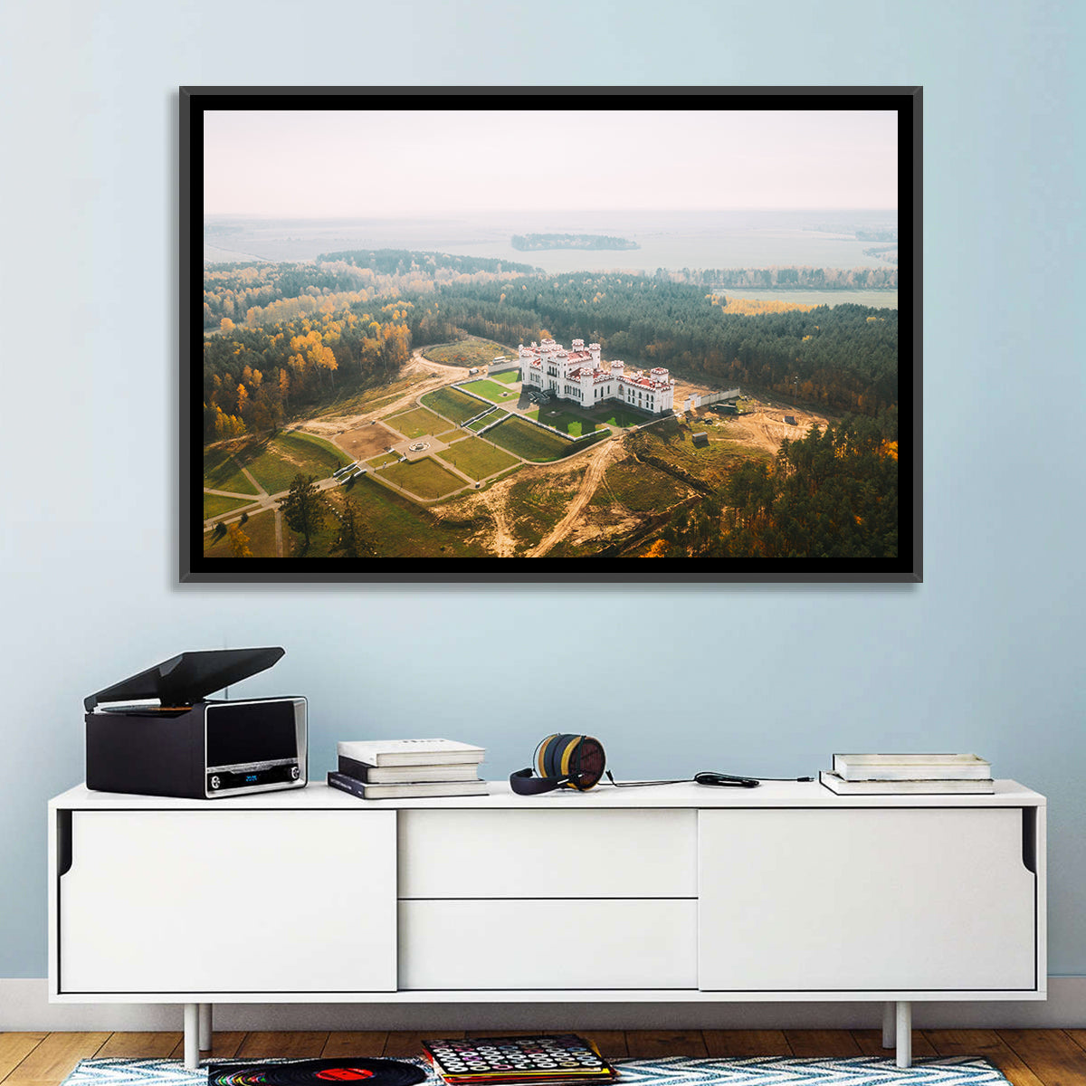 Kosava Castle Aerial View Wall Art