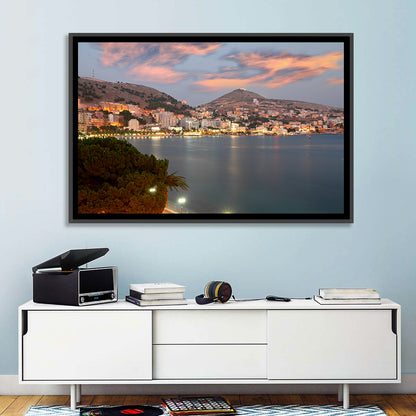 Sarandë Bay at Dusk Wall Art