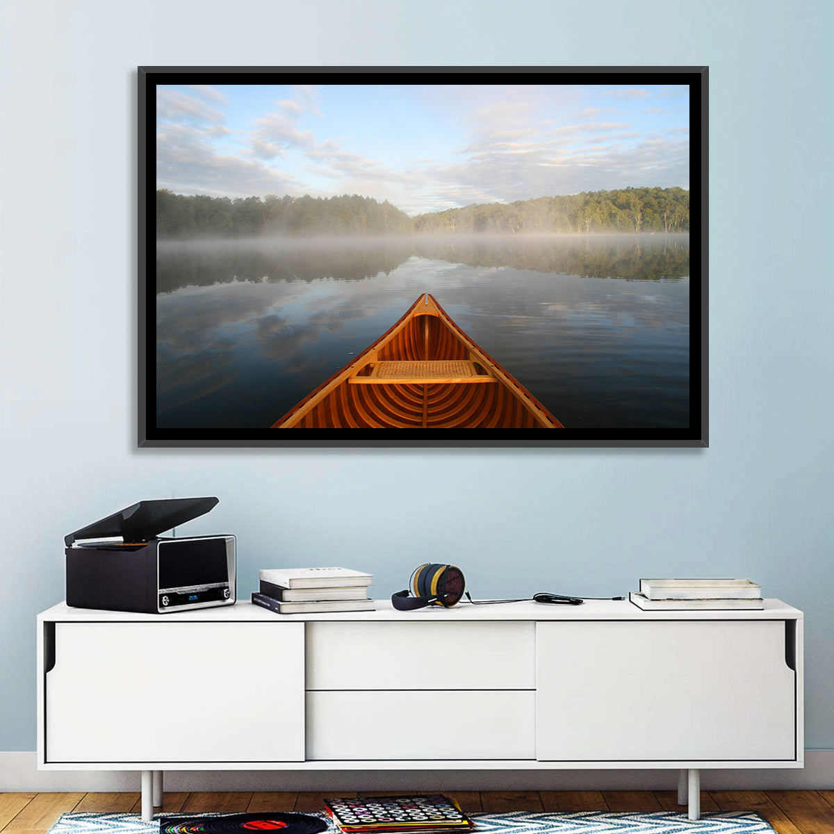 Cedar Canoe on Lake Ontario Wall Art