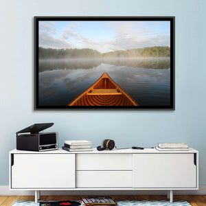 Canoe in Lake Ontario Wall Art