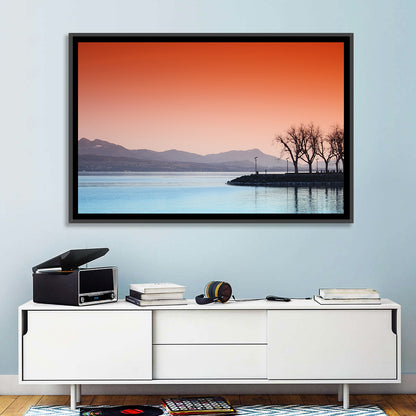 Lake Geneva Sunset Reflection Wall Art