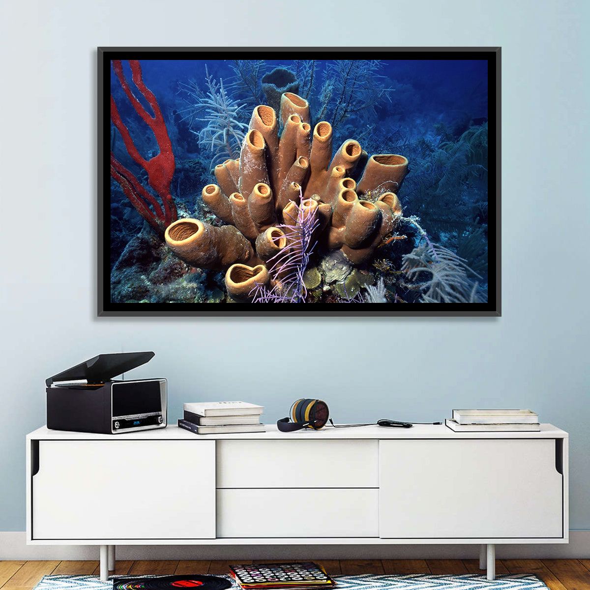 Belize Reef Sponge Scene Wall Art