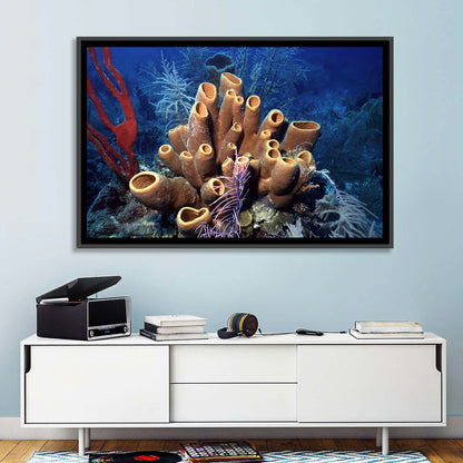 Belize Reef Sponge Scene Wall Art