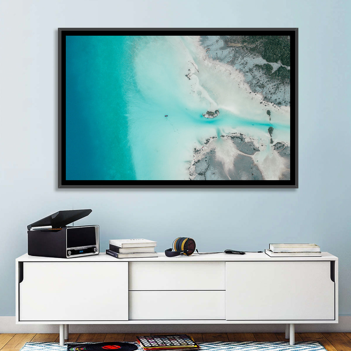 Bacalar Lagoon Aerial Wall Art