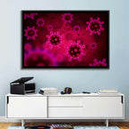 Microscopic Virus Particle Study Wall Art