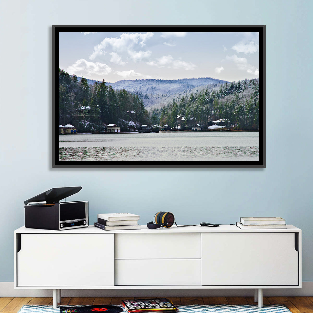 Lake Rabun Winter Scene Wall Art
