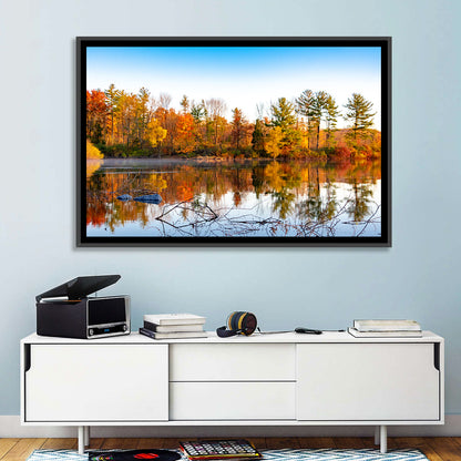 Lake Nockamixon Autumn Reflection Wall Art