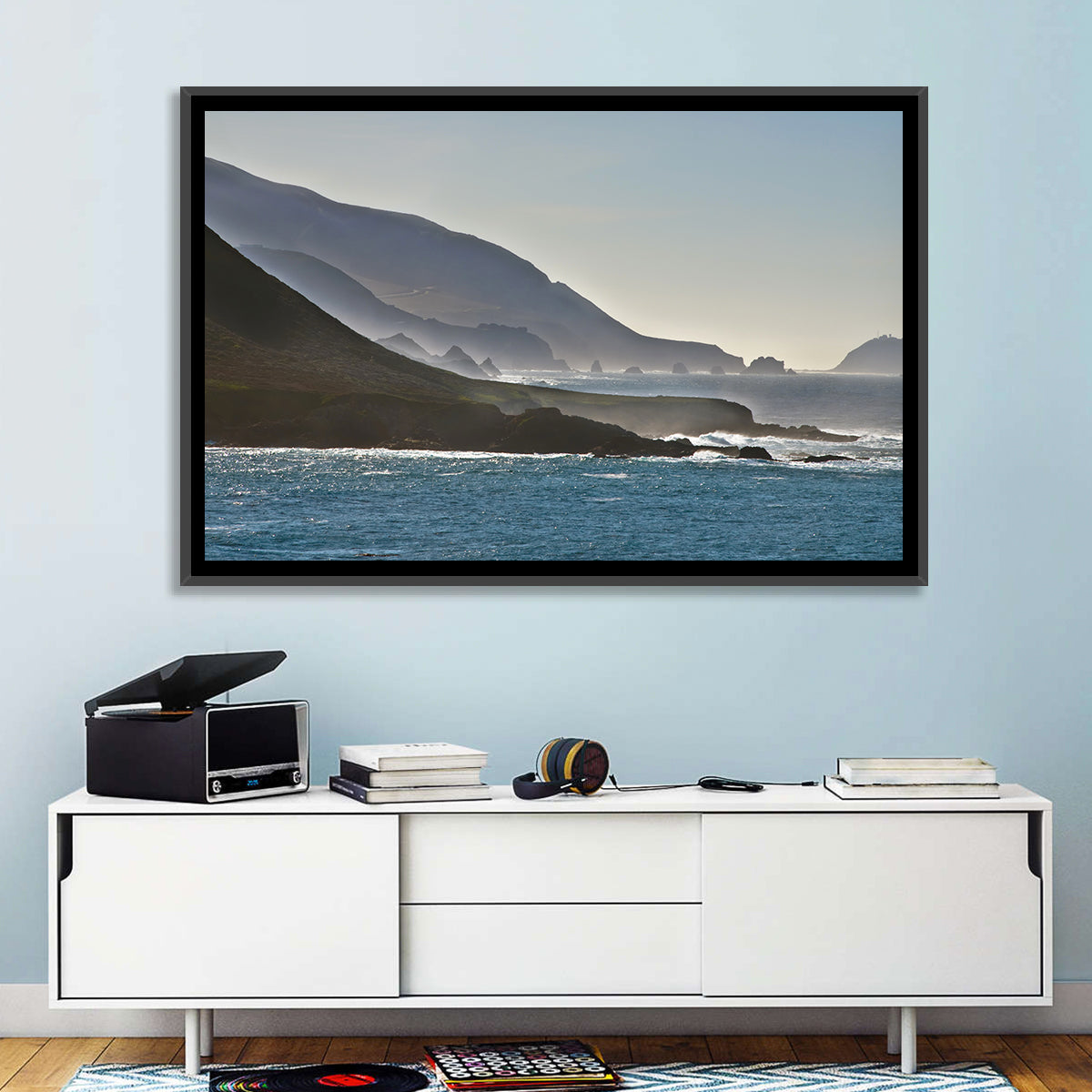 Misty Big Sur Coastline Wall Art