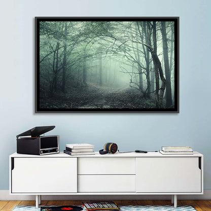 Misty Forest Path Wall Art
