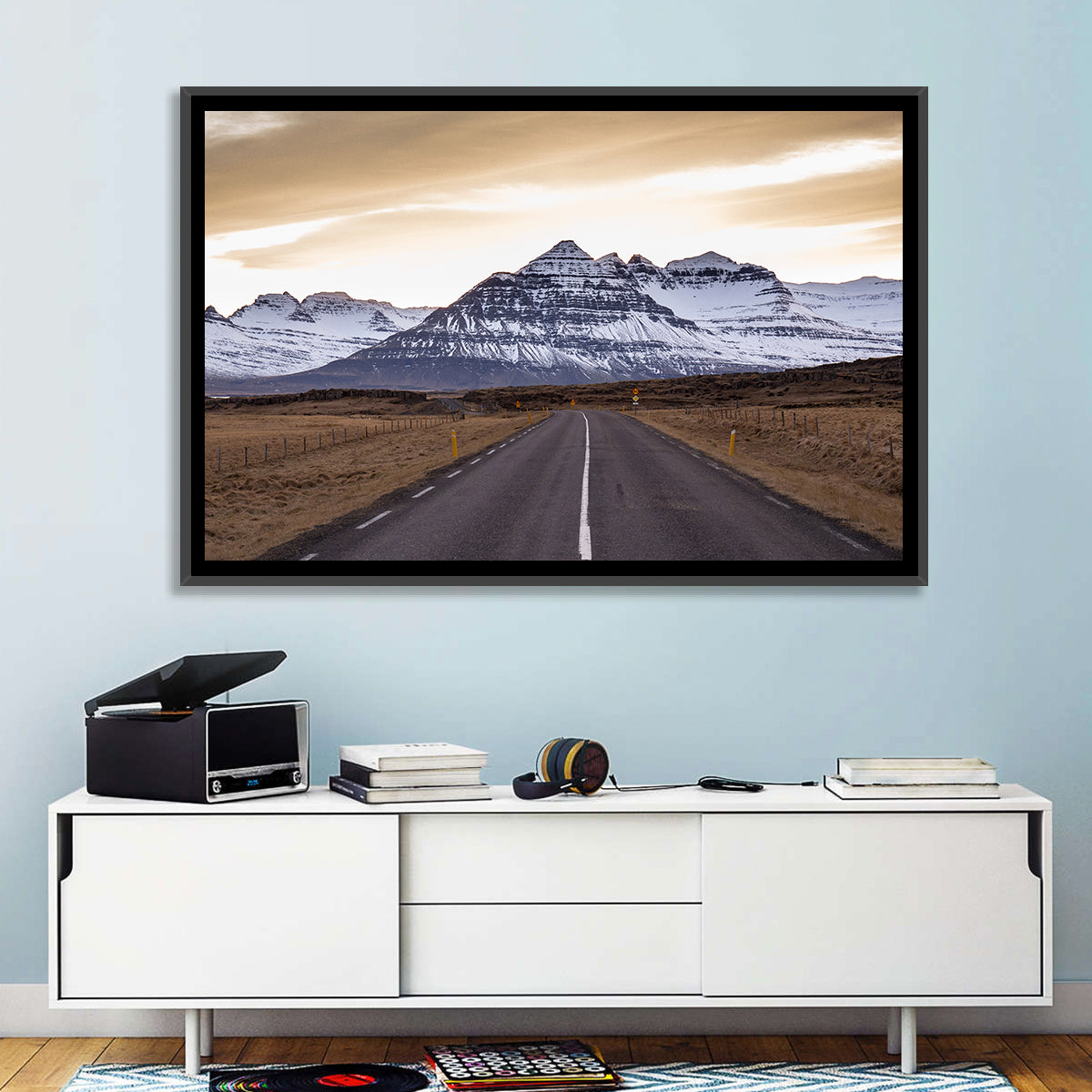 East Fjords Road at Dusk Wall Art