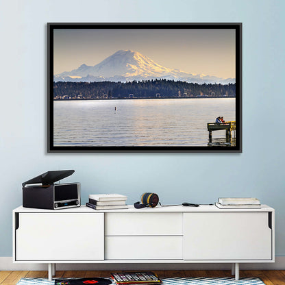 Mount Rainier Over Lake Washington Wall Art