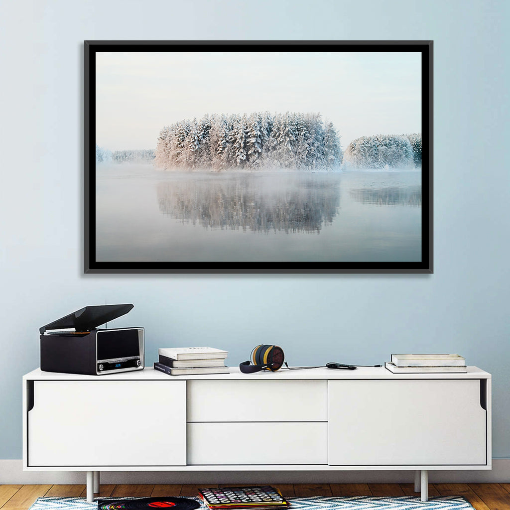 Misty Karelia Lake Wall Art