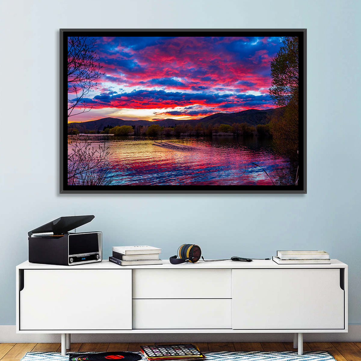 Lake Wairepo Arm Sunrise Reflection Wall Art
