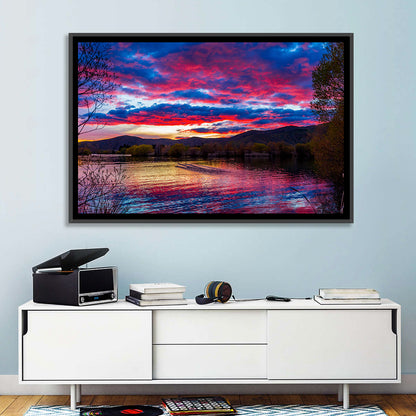 Lake Wairepo Arm Sunrise Reflection Wall Art