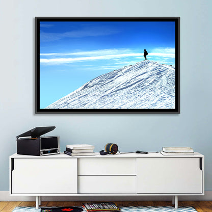Mountaineer Summit Silhouette Wall Art