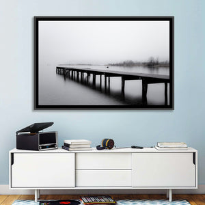 Wooden Lake Jetty Wall Art