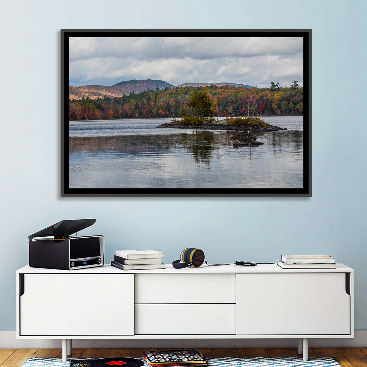 Lake Umbagog Autumn Reflection Wall Art
