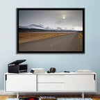 Icelandic Road to Snow-capped Mountains Wall Art