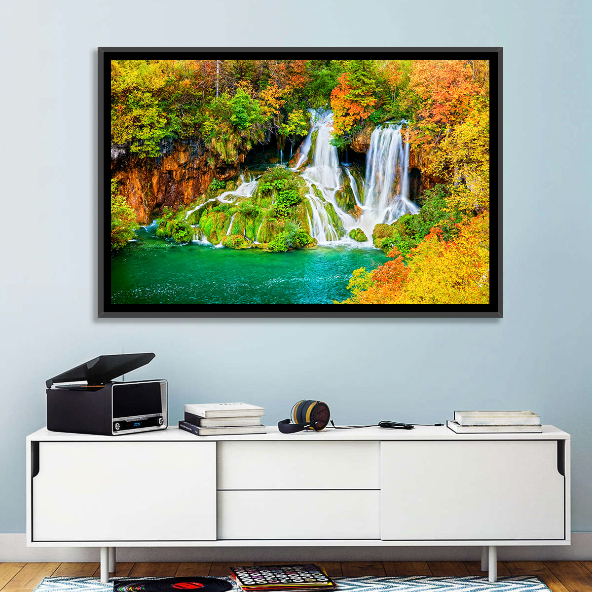 Plitvička Jezera Autumn Falls Wall Art