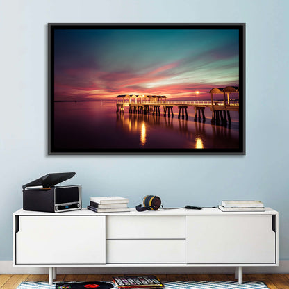 Jekyll Island Pier at Dusk Wall Art