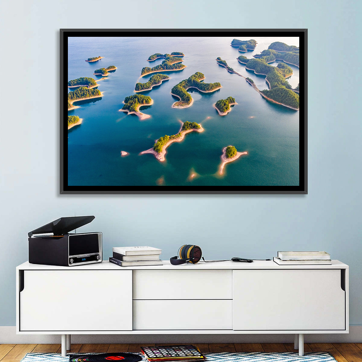 Qiandao Lake Aerial View Wall Art