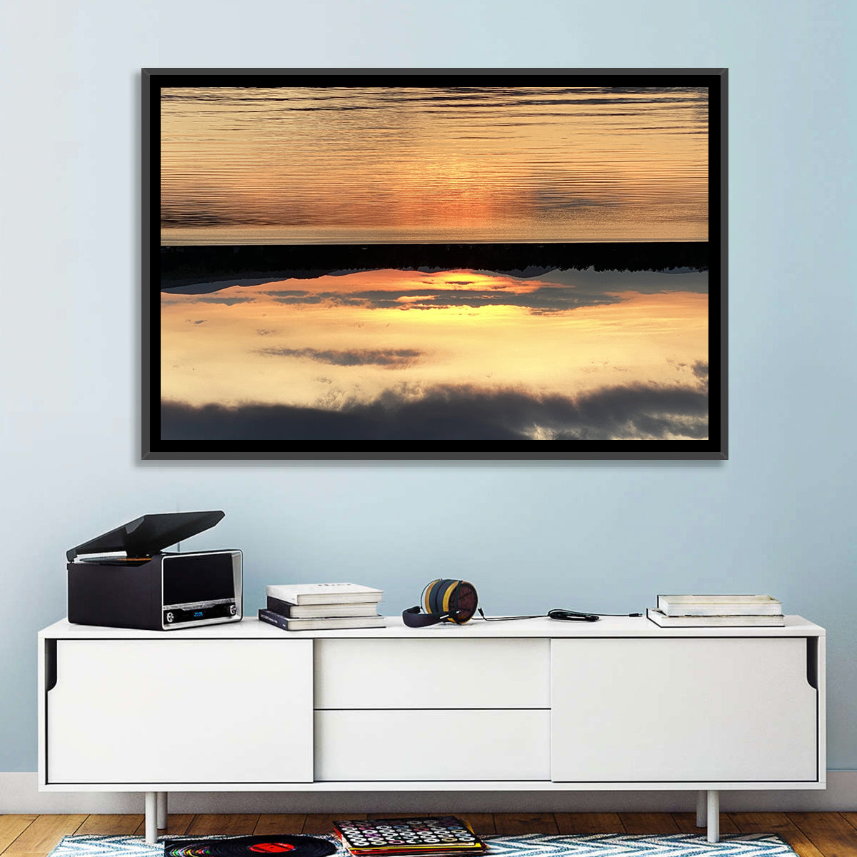 Lake Pleasant Golden Sunset Wall Art