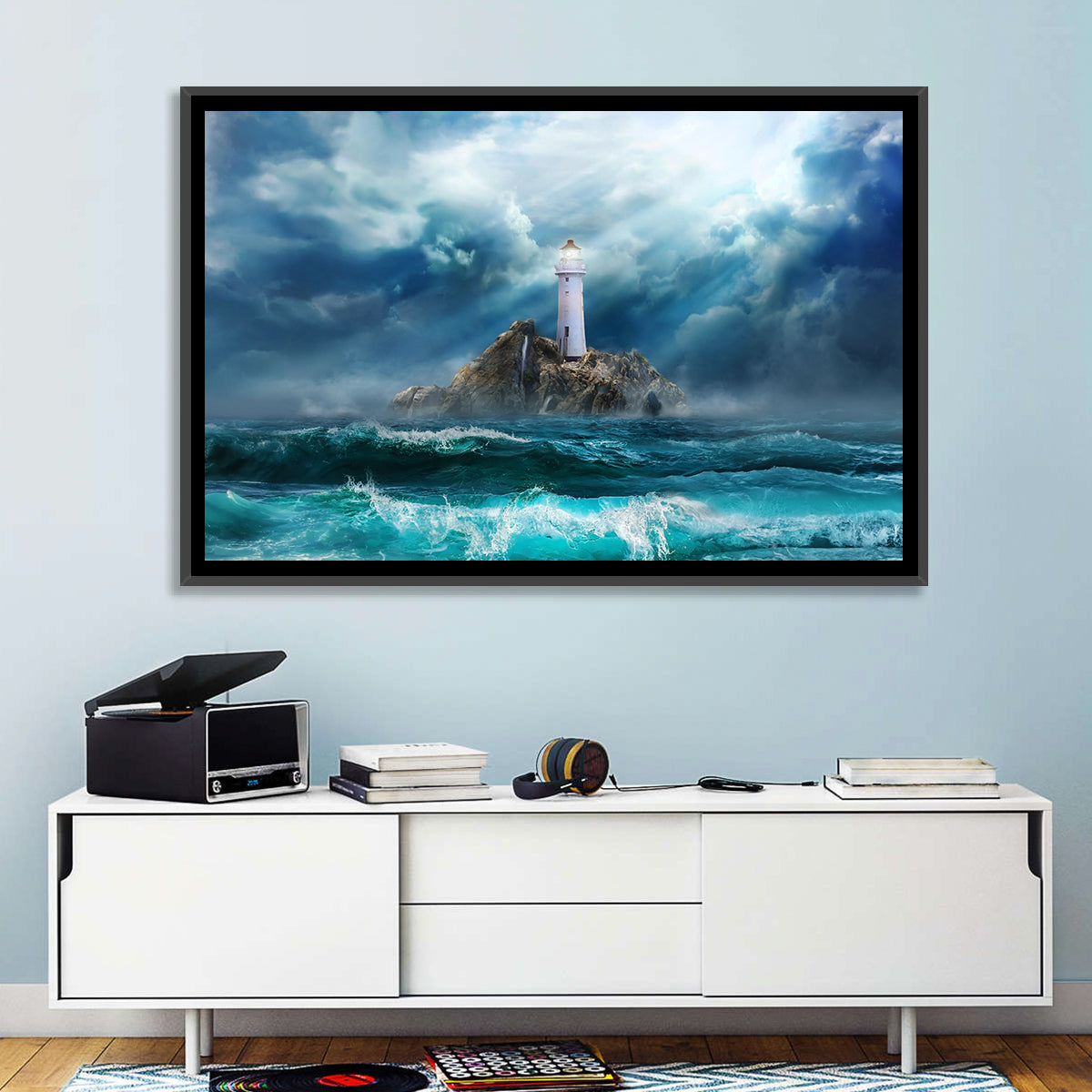 Rocky Island Lighthouse Wall Art