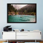 Kaindy Lake Submerged Spruces Wall Art