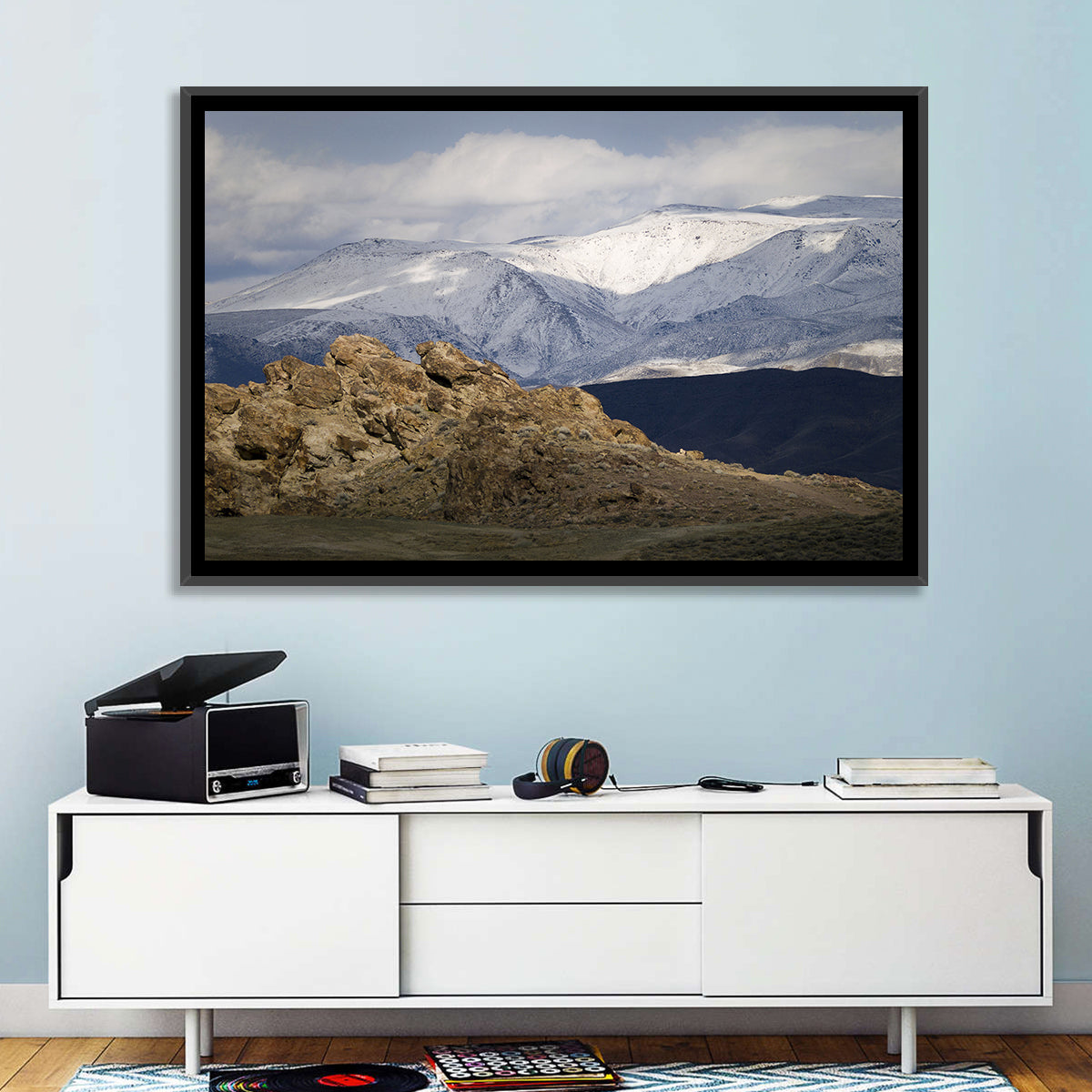 Wonderstone Snow-dusted Mountains Wall Art