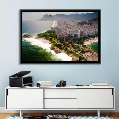 Ipanema Coast Aerial View Wall Art