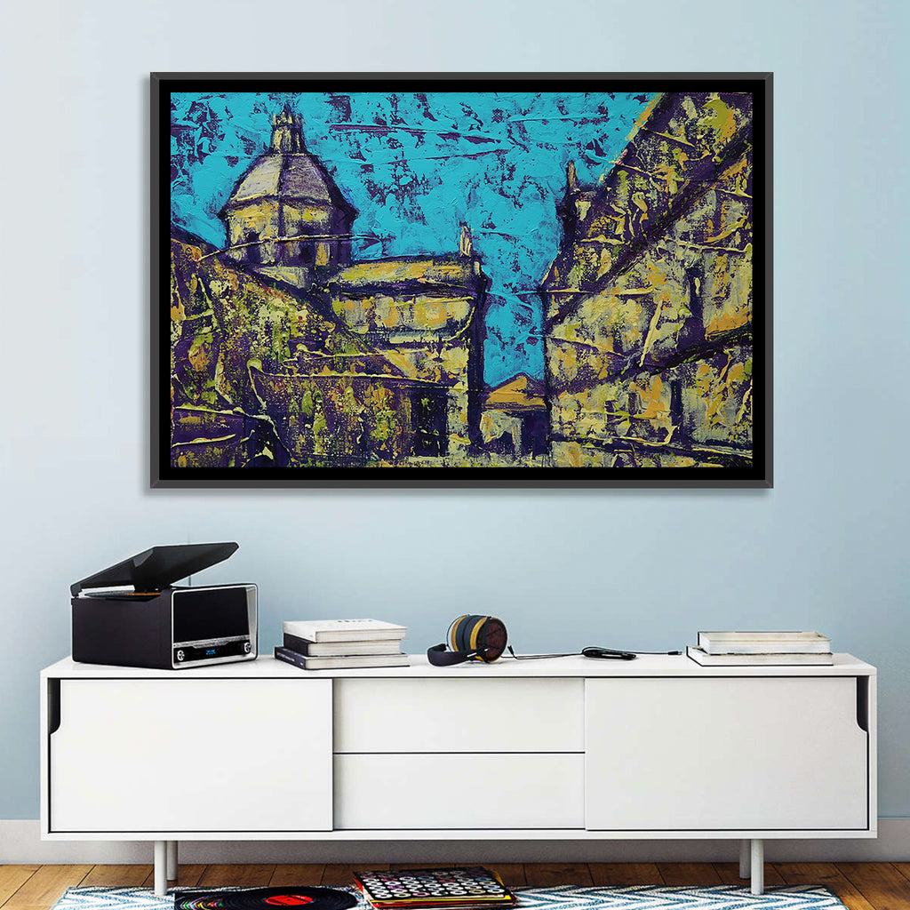 Las Agustinas Alleyway Abstraction Wall Art
