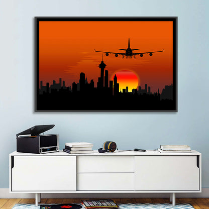 Landing Airplane Wall Art