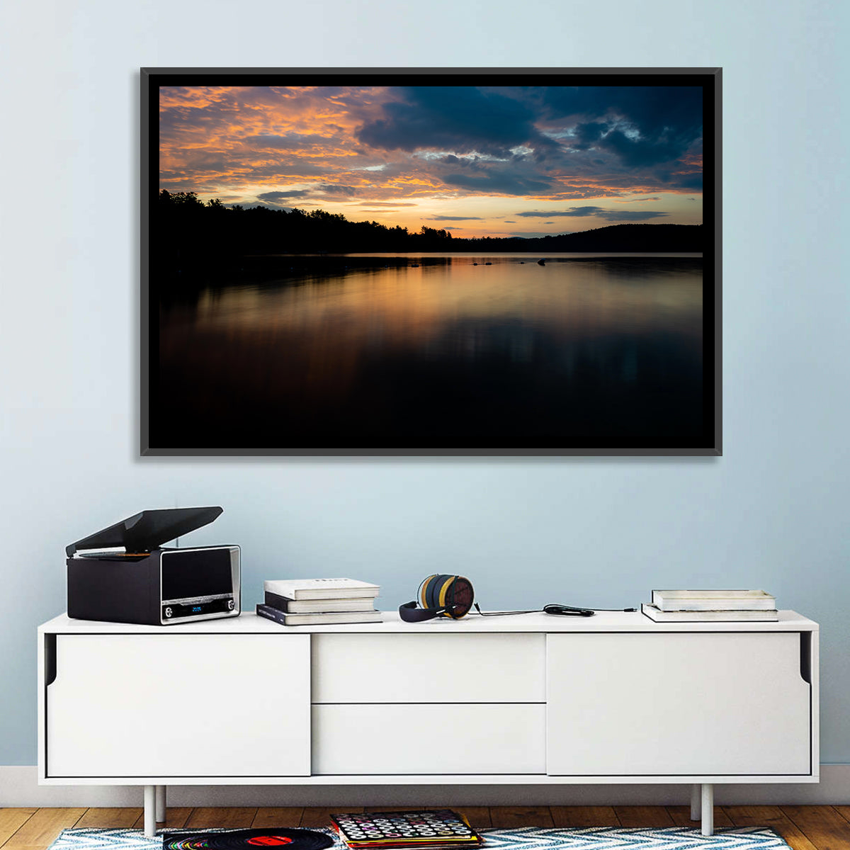 Lake Squam Sunrise Reflection Wall Art