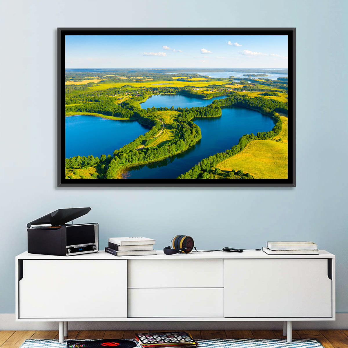 Narachanski Lake Meadows Aerial View Wall Art