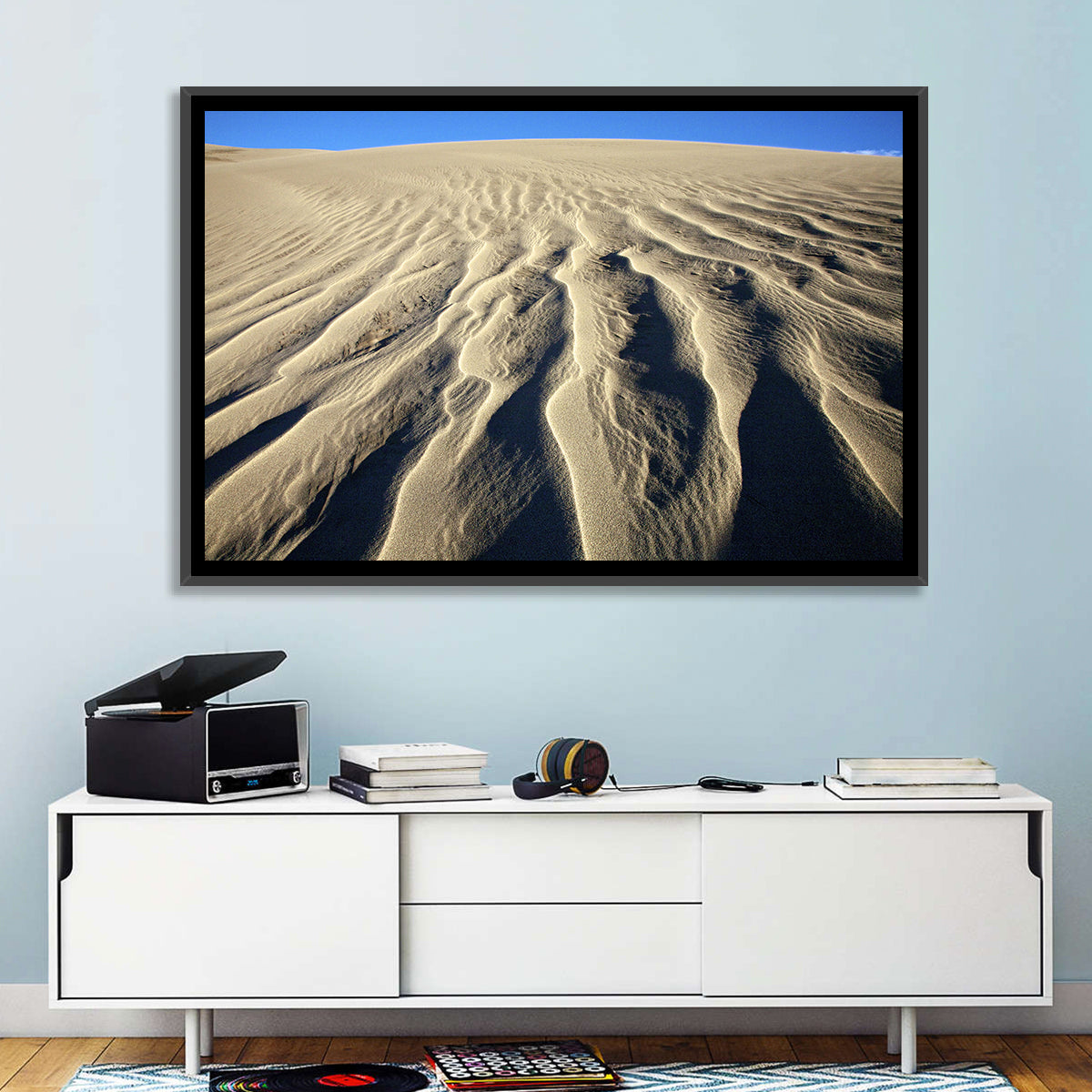 Endless Rippled Sand Dunes Wall Art