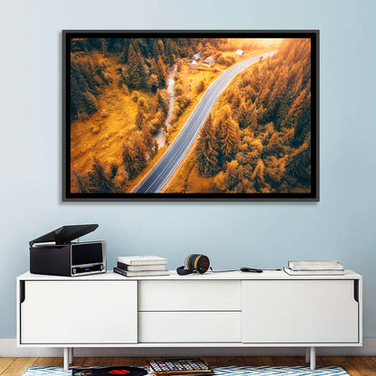 Carpathian Autumn Road Wall Art