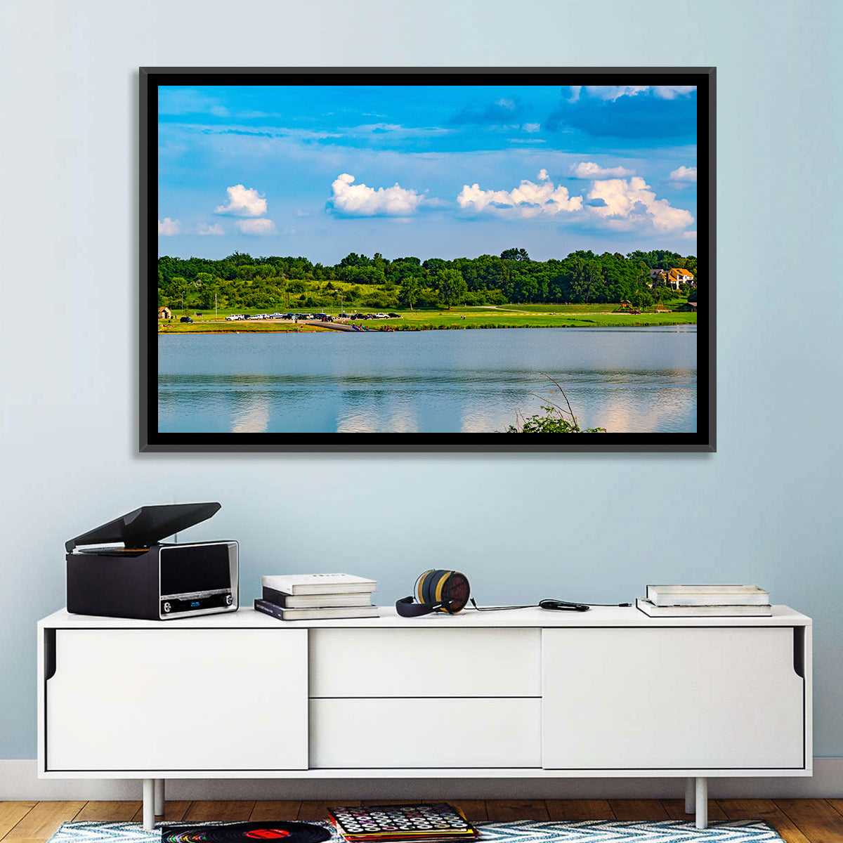 Zorinsky Lake Reflection Wall Art