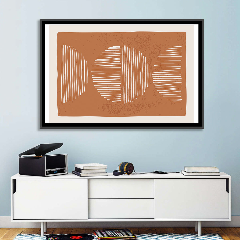 Terracotta Timelapse Circles Wall Art
