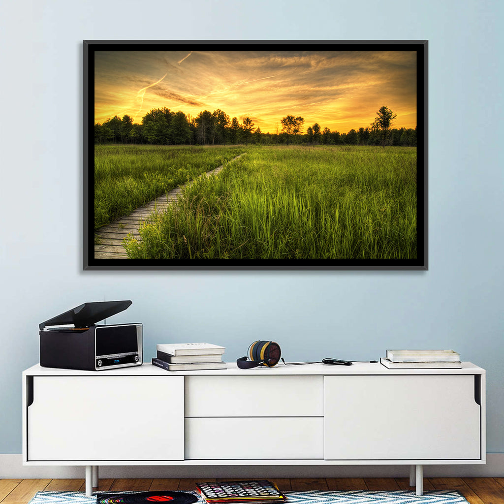 Irwin Prairie Boardwalk Sunset Wall Art