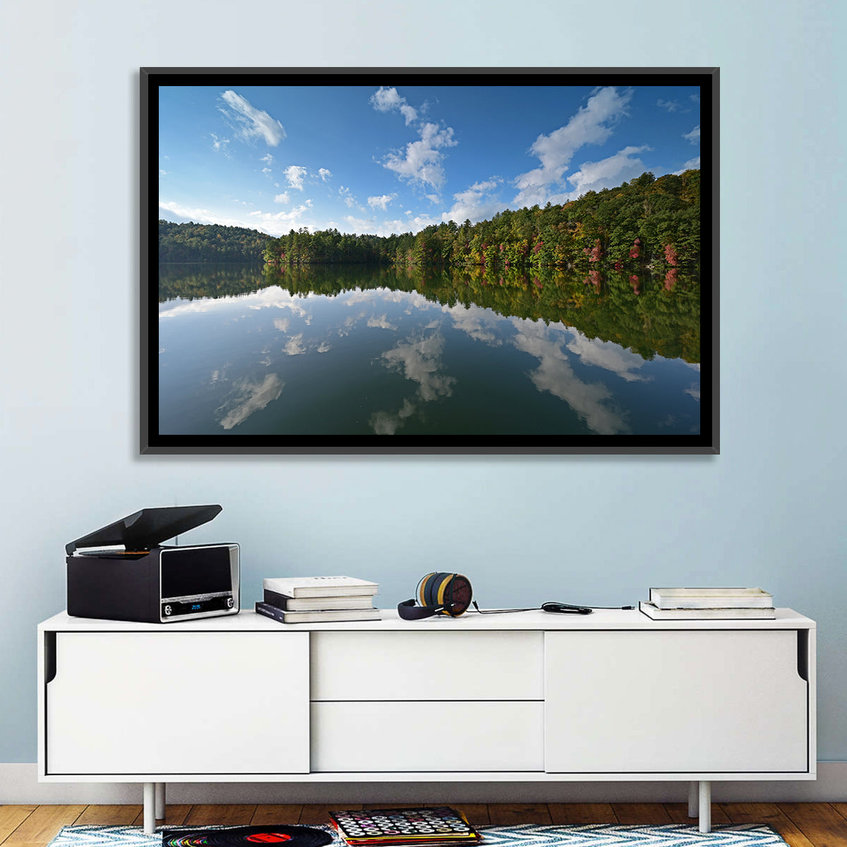 Autumn Reflection at Lake Santeetlah Wall Art