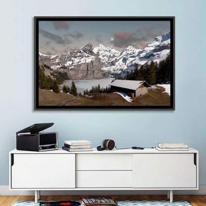 Oeschinensee Winter Landscape Wall Art