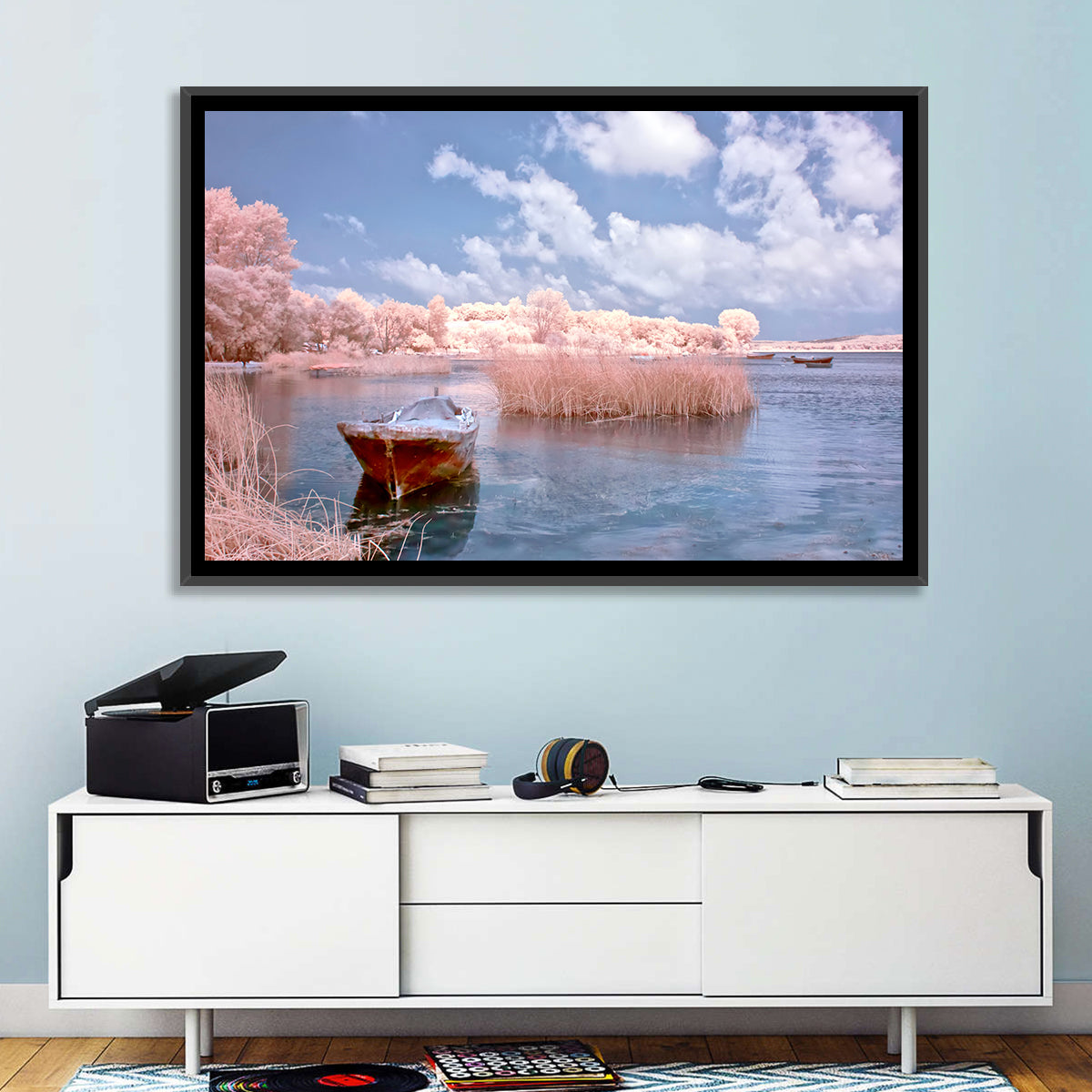 Golyazi Lake Boat Wall Art