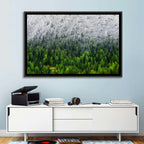 Snowy Dolomites Forest Wall Art
