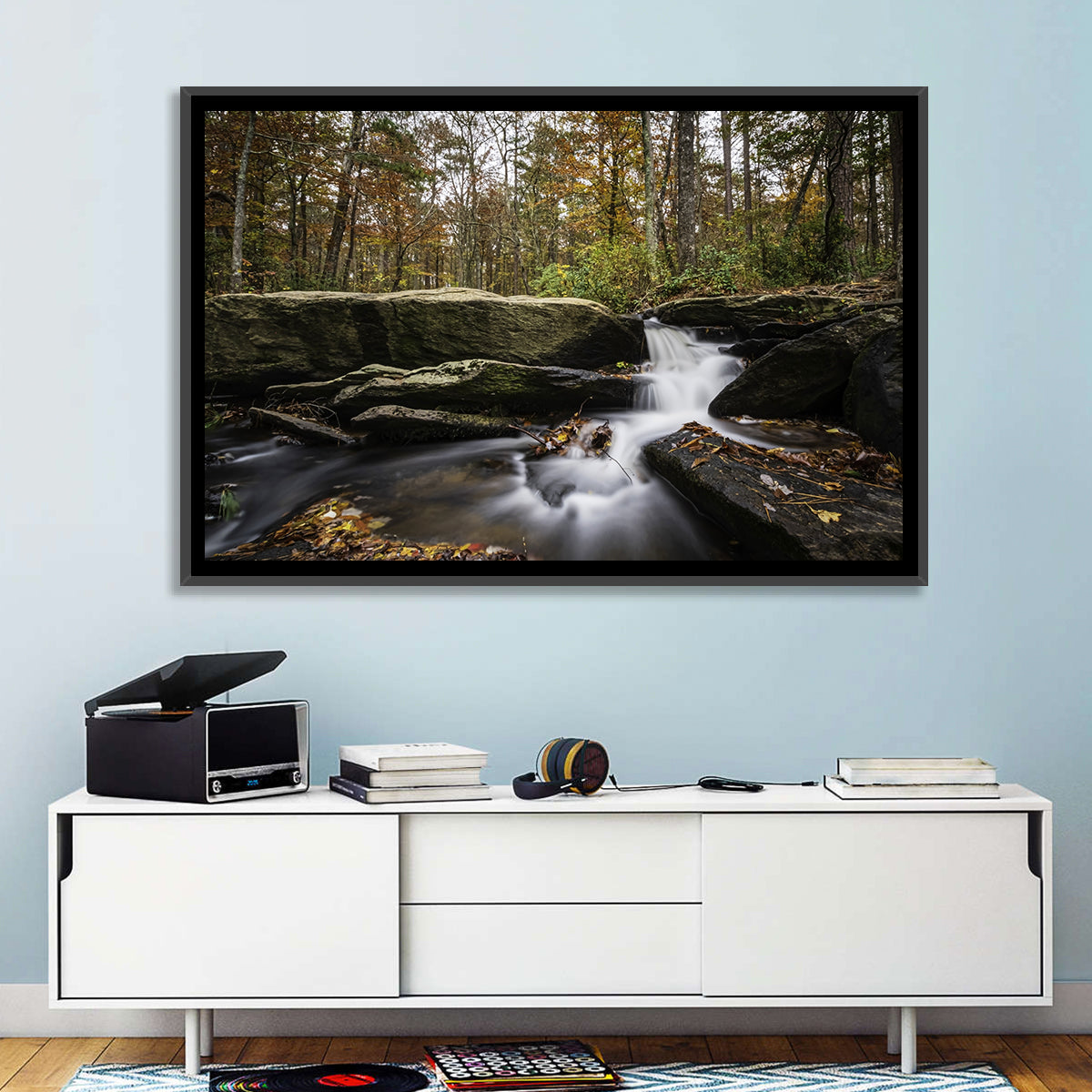 Cheaha Falls Autumn Waterfall Wall Art