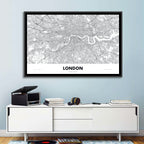 London River Map Wall Art